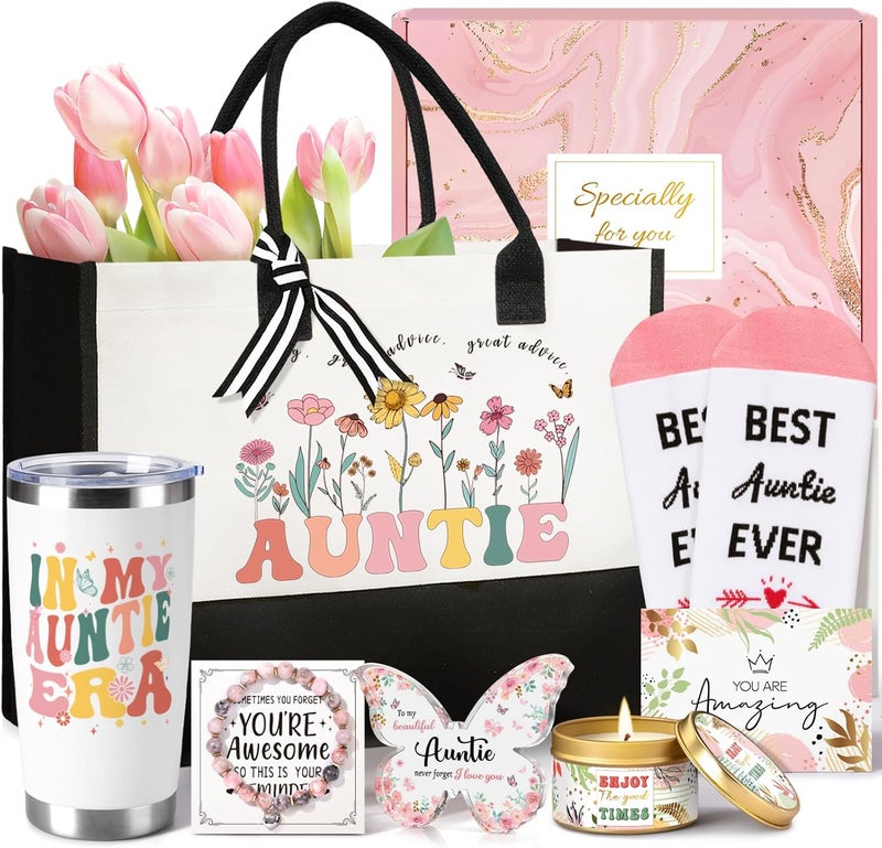 Giftissimo Thank You Gifts for Women, Thank You Gift Baskets w/Tote Bag Acrylic Decor/Bible Verse Jar, Appreciation Gifts for Women - Image 1